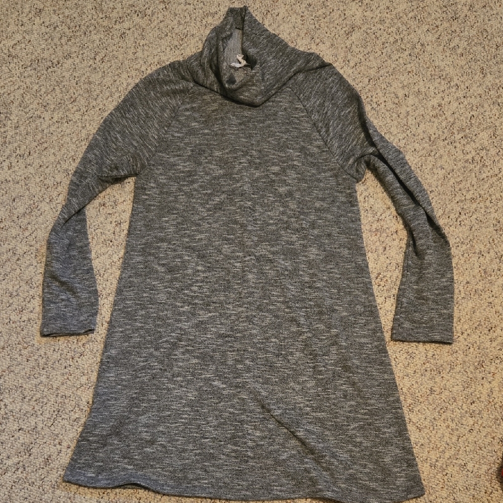BCBGeneration Heathered Knit Cowl Neck Dress